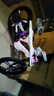 飛鴿（FG FLYING PIGEON）鎂合金免安裝前后減震兒童自行車(chē)男女中小學(xué)生雙碟剎腳踏山地單車(chē) 變速粉紫色整車(chē)發(fā) 碼足勿貪大 鎂合金22寸建議140-165cm左右 曬單實(shí)拍圖