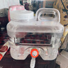 拜杰水桶手提式純凈水桶礦泉水桶飲水桶帶龍頭大容量自駕游戶(hù)外儲水桶 透明食品級pc材質(zhì)【7.5升+水管】 曬單實(shí)拍圖