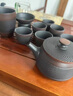 石茗堂建水紫陶茶具套裝懸停鳳鳴茶壺全手工茶具家用辦公功夫送禮套裝 紫陶懸停茶壺10件套 曬單實拍圖