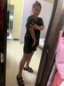 浪莎（LangSha）睡衣女夏季蕾絲顯白顯瘦短袖短褲薄款甜美套裝感家居服 蕾絲黑色(短袖+短褲) M 75-95斤 曬單實(shí)拍圖