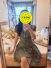 DZZIT地素連衣裙2024秋季新款花布愛心滿印甜美裙子女 綠色 XS 曬單實拍圖