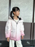波司登（BOSIDENG）25年新款男女兒童短款5A抗菌4防面料大兜連帽羽絨服T250246915DS 【店長推薦】雪粉漸變|9BN6 120 /60 曬單實拍圖