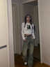 UKMR歐美式vibe風(fēng)復(fù)古綁帶設(shè)計(jì)感牛仔褲女夏寬松潮牌高街直筒長褲子 黃泥藍(lán)  高品質(zhì) 常規(guī) S 80-95斤 曬單實(shí)拍圖