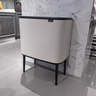 BRABANTIA【11+23L分類(lèi)垃圾桶】brabantia柏賓士進(jìn)口輕奢觸摸廚房腳踏收納 11+23L-清新白【觸摸式】 曬單實(shí)拍圖
