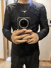 美津濃（MIZUNO）泳衣男士防尷尬沙灘泳褲套裝速干大碼長袖溫泉游泳裝備A1105黑2XL 曬單實拍圖