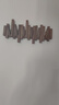 津盼進(jìn)門(mén)玄關(guān)墻壁掛衣鉤強力粘膠免打孔衣帽承重掛架鋼琴鍵實(shí)木掛衣鉤 胡桃色6鉤 曬單實(shí)拍圖