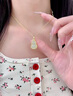 心言心語(yǔ)葫蘆和田玉項鏈女福祿吊墜新中式國潮銀飾送女友七夕情人節禮物 曬單實(shí)拍圖