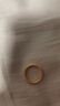 Lossot足金999貓眼黃金戒指女5D硬金波紋素圈戒指送女友老婆七夕禮物 曬單實拍圖