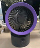 TGVI'S【首創(chuàng)小風(fēng)扇】桌面風(fēng)扇辦公室小型迷你小電風(fēng)扇大風(fēng)力靜音便攜usb充電宿舍專用搖頭臺式電扇伴侶 2000mAh 升級-能搖頭 帶電池桌面循環(huán)扇黑紅 超大風(fēng)力 | 無極調(diào)節(jié) | 安穩(wěn)無噪 曬單實拍圖