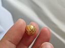 明牌珠寶教師節(jié)禮物 足金5D硬金黃金金甲龍鱗串珠轉(zhuǎn)運珠AFP0803定價 黃金轉(zhuǎn)運珠 約0.50-0.66克 曬單實拍圖