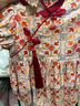 Shining Moment丨流彩唐韻 嬰兒百日宴衣服夏季女寶寶百天禮服短袖哈衣滿月包屁 福至旗袍立領(lǐng)哈衣（不含發(fā)帶） 90cm 曬單實(shí)拍圖