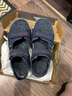 斯凱奇（Skechers）男鞋戶(hù)外沙灘鞋透氣軟底魔術(shù)貼涼鞋237286 海軍藍色/灰色/NVGY 41 曬單實(shí)拍圖