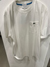 LACOSTE法國鱷魚(yú)男女同款情侶寬松休閑圓領(lǐng)短袖T恤|TH2748 3YD/白色 S /170 曬單實(shí)拍圖