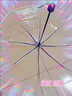透明可愛(ài)小清新折疊雨傘學(xué)生森系個(gè)性自動(dòng)傘 透明手動(dòng)款普通傘架-黑邊 曬單實(shí)拍圖