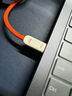 CANDYSIGN制糖工廠兼容雷電5數(shù)據(jù)線USB4全功能240W快充Type-C0.5米糖橙細(xì)靂線Macbook16K視頻投屏線快充線 曬單實拍圖
