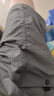 真維斯（JEANSWEST）短褲男夏季男款運動超薄速干中褲男士直筒休閑五分褲 灰色 3XL  曬單實拍圖