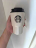 星巴克杯子大容量不銹鋼保溫杯中秋節教師節禮物咖啡杯隨行杯水杯 473ml黑蓋隨行杯+小熊吊墜 曬單實(shí)拍圖