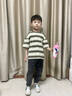 巴布豆兒童運動(dòng)套裝2025夏季新款男童透氣帥氣條紋短袖透氣舒適工裝短褲 米咖 巴布便簽X_3+軍綠 魔術(shù)貼 110 曬單實(shí)拍圖