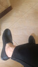 老人頭皮鞋男韓版百搭新款鞋子男真皮軟底舒適男鞋時(shí)尚潮流休閑男士皮鞋 黑色 41 曬單實(shí)拍圖