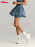 威爾勝（Wilson）官方夏季女士HEADLINER網(wǎng)球運動(dòng)含底褲球袋二合一半身裙 中國藍-WW00030511BUQ L /175/74A 曬單實(shí)拍圖