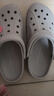 crocs卡駱馳洞洞鞋貝雅男鞋女鞋輕便耐磨一腳蹬拖鞋休閑鞋|10126 卵石色-2V3 39 (240mm) 曬單實拍圖