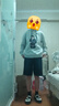 Teenie Weenie小熊女裝加絨衛(wèi)衣秋季簡約風(fēng)抽繩連帽休閑寬松上衣女 中灰色 S (160) 曬單實拍圖