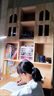 保時森實木書桌書架一體書柜組合轉(zhuǎn)角電腦桌寫字桌學(xué)習(xí)桌兒童拐角書桌 120*60清漆左書架 曬單實拍圖