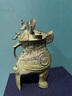 銅鈺緣 商代青銅器酒具婦好鸮尊貓頭鷹擺件古玩收藏禮品博物院藏品復(fù)刻 高15cm 銅 曬單實拍圖