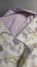 babycare初生嬰兒秋冬夾棉抱被調溫產(chǎn)房新生兒包被-莫利亞淺灰紫-90*90cm 曬單實(shí)拍圖