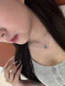 憶瑾海藍(lán)寶水晶項(xiàng)鏈吊墜S925純銀鎖骨鏈小眾禮物女生生日禮物送老婆 【精美禮盒】海藍(lán)寶銀項(xiàng)鏈 曬單實(shí)拍圖