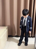 衣諾坊兒童西褲黑色長(zhǎng)褲領(lǐng)帶套裝男童六一演出服直筒褲校園中大童 曬單實(shí)拍圖