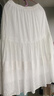 森馬（Semir）半身裙女松緊腰A字裙氣質(zhì)夏季2025拼接蕾絲波點長裙109325120005 曬單實拍圖