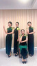 2025新款年輕款優(yōu)雅復(fù)古高彈走秀墨綠色墨竹旗袍長(zhǎng)款舞臺(tái)表演出女 墨綠色 L 曬單實(shí)拍圖