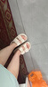 斯凱奇（SKECHERS）七夕禮物拖鞋女鞋2025年夏季踩屎感一腳蹬涼拖鞋透氣沙灘鞋111645 曬單實(shí)拍圖