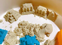 彌鹿（MiDeer）兒童玩具沙沙安全粘土DIY百變沙套裝（4斤原色沙+沙盤+沙模） 曬單實拍圖