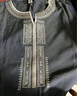 BMOI新中式國風(fēng)刺繡V領(lǐng)連衣裙女2025夏季新款寬松顯瘦休閑氣質(zhì)長裙子 牛仔藍(lán) XL 【121-140斤】 曬單實拍圖