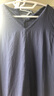 無(wú)印良品（MUJI）女式 棉 漢麻 無(wú)袖連衣裙女裝裙子夏季 連身裙長(zhǎng)裙 BCD91C5S 煙熏藍(lán)色 L （165/88A） 曬單實(shí)拍圖