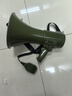 雷公王CR-87 50W大功率喇叭擴音器揚聲器手持喊話器錄音240秒宣傳USB高音喇叭軍綠色官方標配+2600毫安鋰電池 曬單實拍圖