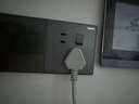 羅格朗（LEGRAND）開關(guān)插座面板 逸景深砂銀灰色插座墻壁電源插座 10A五孔帶開關(guān) 曬單實(shí)拍圖