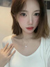 WOUG老鳳凰金店款項(xiàng)鏈女生2024新款小眾感輕奢吊墜方糖鎖骨鏈女 銀色項(xiàng)鏈(精美禮盒) 曬單實(shí)拍圖