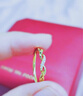 周大福RINGISM 愛無限符號18K金彩金鑲鉆石戒指女生日禮物U155435 10號 -2380 曬單實拍圖