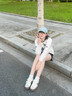 浪莎厚底復(fù)古德訓(xùn)鞋女2025新款透氣百搭學(xué)生小白鞋休閑運(yùn)動(dòng)小眾板鞋 白色 36 曬單實(shí)拍圖