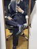 商務(wù)西裝上衣職業(yè)男正裝上班工作服結(jié)婚新郎伴郎禮服西服 藏青色 L (175) 曬單實(shí)拍圖