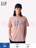 Gap男女裝2025春季新款純棉字母印花logo短袖T恤上衣美版797924 粉色 XS 美碼 S亞洲碼175/88A 曬單實拍圖