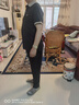 夢特嬌（MONTAGUT）法國品牌桑蠶絲衫男士短袖恤2025新款潮流商務體恤男 黑色 3XL 185/100A建議165-180斤 曬單實拍圖