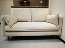 維莎布藝沙發(fā)小戶(hù)型可拆洗客廳小沙發(fā)雙人位休閑奶油風(fēng)白色沙發(fā) 雙人位沙發(fā)1.4m【杏仁露】 曬單實(shí)拍圖