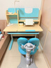 護童（Totguard）兒童學(xué)習桌椅套裝可調節升降實(shí)木書(shū)桌 啟夢(mèng)好奇星藍100cm+CG21藍 曬單實(shí)拍圖
