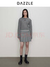 DAZZLE地素 半身裙2024秋季新款女裝芭蕾風(fēng)A字版百褶短裙 淺灰色 12/S 曬單實(shí)拍圖