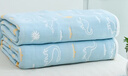 恒源祥六層紗布毛巾被純棉毯子夏涼被嬰兒兒童夏季薄款午睡蓋毯空調被子 彩云粉（六層） 240cm*200cm 曬單實(shí)拍圖
