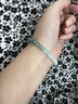 凈心石【七夕禮物】A貨翡翠手串 男女款老型珠漸變色單圈手鏈附證書 曬單實(shí)拍圖